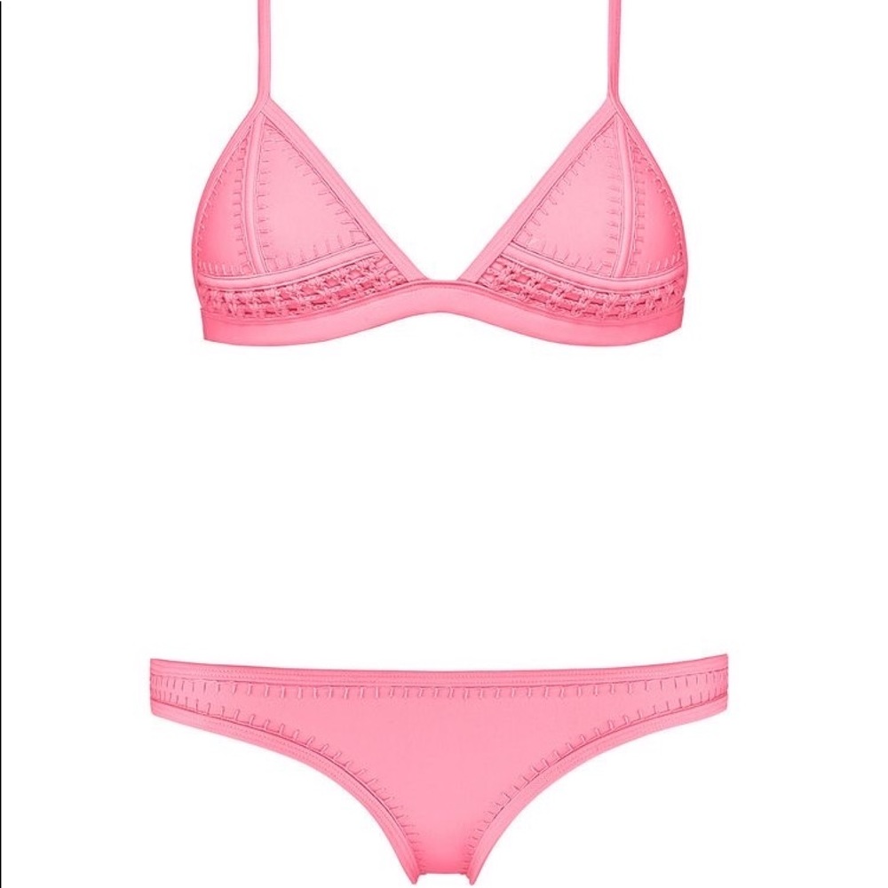 Hot pink Triangl swimsuit